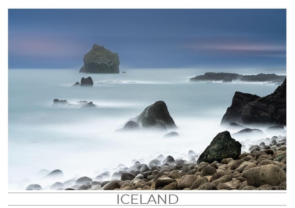 ICELAND Postcards The foggy Icelandic coast